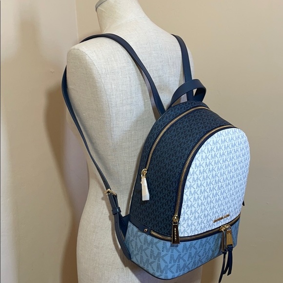 2pc Michael Kors backpack double zip phone wallet - Picture 6 of 10